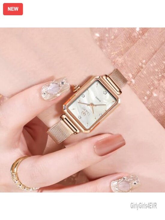 Women\'s Square Dress Watch Mesh Bracelet Stainless Steel Analog Quartz main image 5